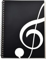 MOREYES Blank Sheet Music Composition Manuscript Staff Notebook with 100 Pages 10.24x7.5 inch/26x19cm (Music clef notebook)