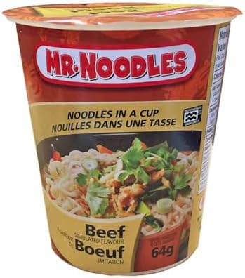 MR. NOODLES Cup Beef 64g x 12