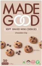 MadeGood Soft Baked Cookies, Chocolate Chip, 24g (30 Packs) Gluten Free Snacks