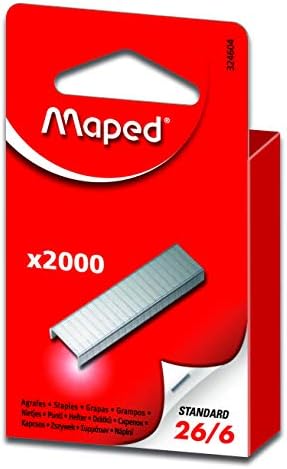 Maped 324604 Premium Standard Staples, 26/6, Box of 2000 Staples