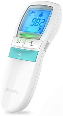 Motorola • CARE 3-in-1 Non-Contact Digital Baby Thermometer Forehead • Baby Food and Baby Body Care Temperature • Body Temperature Thermometer • MBP66N • White