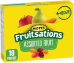 Mott's Naturally Flavoured Fruit Flavoured Snacks, No Artificial Colours, Pack of 10 Pouches