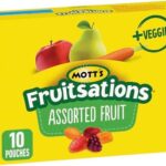 Mott's Naturally Flavoured Fruit Flavoured Snacks, No Artificial Colours, Pack of 10 Pouches