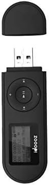 Mp3 Player,USB Mp3 Player with FM Radio,Voice Recorder,idoooz U2 8GB Music Player Expandable UP to 32 GB Support One-Button for Recording (Black)