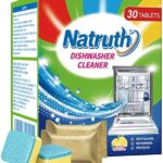 NATRUTH Dishwasher Cleaner And Deodorizer Tablets -30 Pack for Deep Cleaning, Deodorizing & Protecting, Prevents Buildup.Heavy Duty And Septic Safe.Clean Dish Washer For Limescale, Odor, Smell