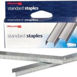 Officemate 2500 Silver Standard Staples 20 Sheet Capacity, 0.25inch Leg, 210 Strips/Box