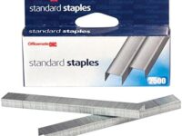 Officemate 2500 Silver Standard Staples 20 Sheet Capacity, 0.25inch Leg, 210 Strips/Box