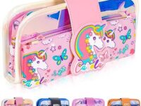 Pencil Case for Girls Kids, Big Capacity Pen Pouch Cute Unicorn Stationery Bag Organizer for School Office Supplies Students Children Gift