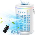 Portable Air Conditioners, 1400ML Mini Air Conditioner Evaporative Personal Cooler Humidifier with Remote, 3 Speeds Mini AC Desktop Cooling Fan for Home Office Bedroom