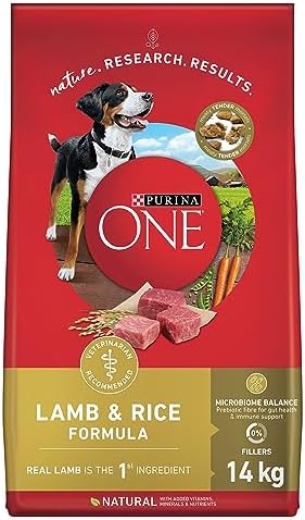 Purina ONE Dry Dog Food, Lamb & Rice - 14 kg Bag