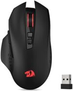 Redragon M656 Gainer Wireless Gaming Mouse, 4000 DPI 2.4Ghz Wireless Gamer Mouse w/ 5 DPI Levels, 7 Macro Buttons, Red LED Backlit & Pro Software/Drive Supported, for PC/Mac/Laptop