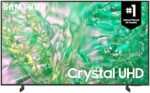 SAMSUNG 85-Inch Class Crystal UHD DU8000 Series with Crystal Processor 4K, Q-Symphony, Air slim design, Gaming Hub, 120 Hz refresh rate, Smart TV - [UN85DU8000FXZC][Canada Version] (2024)