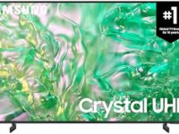 SAMSUNG 85-Inch Class Crystal UHD DU8000 Series with Crystal Processor 4K, Q-Symphony, Air slim design, Gaming Hub, 120 Hz refresh rate, Smart TV - [UN85DU8000FXZC][Canada Version] (2024)