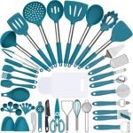 Silicone Kitchen Utensils Set, Umite Chef 43 pcs Silicone Cooking Utensils Set for Nonstick Cookware, Kitchen Tools Set-Silicone Utensil for Cooking Set Kitchen Set for Home Kitchen Accessories Set