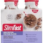 Slim Fast Advanced Nutrition, Meal Replacement Shake, 20g High Protein, Creamy Chocolate Ready To Drink, Gluten & Lactose Free, 4 Bottles x 325ml