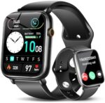 Smart Watch for Men Women (Fitness Tracker 110+ Sport Modes) Bluetooth Call, Heart Rate/SpO2/Temperature/Blood Pressure/Sleep Monitor IP68 Waterproof Notification Reminder 1.85" HD Touch Screen