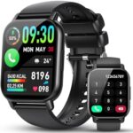 Smart Watch for Men/Women with Bluetooth Call/Message Reminder, Fitness Watch 1.85" HD Touch Screen, Activity Tracker Heart Rate/Sleep/Spo2/Steps Monitor, 112+ Sport Mode, Smartwatch for Android/iOS