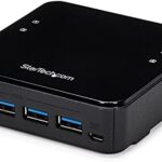 StarTech.com USB 3.0 Peripheral Sharing Switch - 4 USB 3.0 x 4 Computers - Mac/Windows/Linux - USB A/B Switch - USB Switch (HBS304A24A)