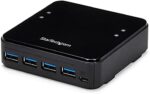 StarTech.com USB 3.0 Peripheral Sharing Switch - 4 USB 3.0 x 4 Computers - Mac/Windows/Linux - USB A/B Switch - USB Switch (HBS304A24A)