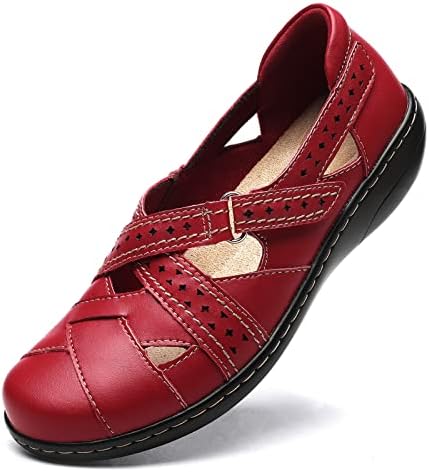 TERRIKAT Women's Casual Loafers Cute Slip On Comfort Walking Flats Leather Driving Moccasins Fashion Closed Toe Boat Shoes