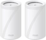 TP-Link Deco BE11000 Tri-Band WiFi 7 Mesh (Deco BE65) - 11 Gbps, 5200 Sq.Ft, 4× 2.5 G Ethernet, 6G Band, AI-Driven Band, HomeShield 2-Pack