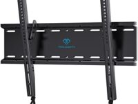 Tilting TV Wall Mount Bracket Low Profile for Most 23-60 Inch LED, LCD, OLED, QLED, 4K Flat Screen TVs up to 115lbs with VESA 400x400mm by PERLESMITH