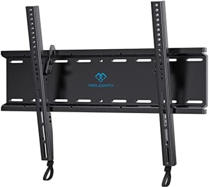 Tilting TV Wall Mount Bracket Low Profile for Most 23-60 Inch LED, LCD, OLED, QLED, 4K Flat Screen TVs up to 115lbs with VESA 400x400mm by PERLESMITH