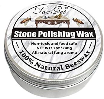 TooGet Stone Seasoning Beeswax Furniture Polish & Restoration Care Beeswax, Suit for Marble Furniture, Ceramic Tiles, Stone Floor, Stone Walls, Stone Polish Protection - 7OZ