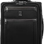 Travelpro Platinum Elite Softside Expandable Carry-On Upright Luggage — Shadow Black, 20-Inch