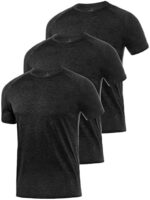 Ullnoy 3-4 Pack Men's Dry Fit T Shirt Moisture Wicking Athletic Tees Exercise Short Sleeves Gym Workout Top