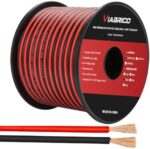 VIABRICO 14AWG 100FT Electrical Wire Cable 2 Conductors Red Black Cable Hookup LED Lighting Strips Flexible Wire Extension Cord 14 Gauge Copper Clad Aluminum Copper Wire 12V/24V DC Cable