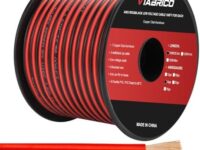 VIABRICO 14AWG 100FT Electrical Wire Cable 2 Conductors Red Black Cable Hookup LED Lighting Strips Flexible Wire Extension Cord 14 Gauge Copper Clad Aluminum Copper Wire 12V/24V DC Cable