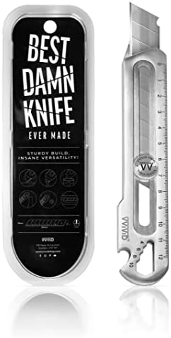 VViViD Best Damn Knife - Utility Blade - Guiding Tip, Stainless Steel Utility Blade and Multi-Function