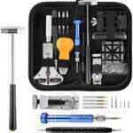 YISSVIC Watch Repair Tool Kit Professional Watch Battery Replacement Tool Kit 183Pcs Spring Bar Watch Band Link Pin with Carry Case