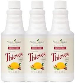 Young Living Thieves Household Cleaner of 14.4 fl.oz. Bottles - Essential Oil-Infused Ultra-Concentrated Formula for Natural Home Care, Non-Toxic Cleaning Bliss - 3 Pack