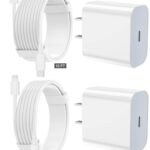 iPhone Charger Apple Charger,[Apple MFi Certified]2 Pack Apple Type C Wall Charger Block with 2 Pack [6FT&10FT] Long USB C to Lightning Cable for iPhone 14/13/12/12 Pro Max/11/Xs Max/XR/X,AirPods Pro