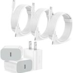 iPhone Charger Fast Charging【Apple MFi Certified】 3Pack USB-C Wall Charger Block with 6FT USB C to Lightning Cables for iPhone 14/14 Pro/14Pro Max/13/13 Pro/12/12 Pro/12 Pro Max/11/Xs Max/XR/X Type C