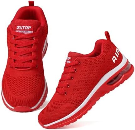 ziitop Running Shoes for Women Walking Shoes Athletic Air Cushion Tennis Shoes Ladies Non Slip Lightweight Fashion Sneakers Breathable Mesh Sport Shoes Girls Workout Casual Gym Jogging Shoes