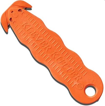 100 Pack Klever Kutter Safety Box Cutter Utility Knife With Carbon Steel Blade - Safety Package Opener Tool Box Cutter Safex - Utility Knife Cardboard Cutter Value Pack (100, Orange)