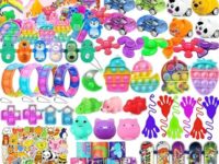 116 PCS Party Favors for Kids 4-8 8-12, Pop Fidget Toys, Treasure Box Toys, Pinata Filler, Goodie Bag Stuffers, Treasure Chest, Carnival Prizes, Prize Box Toys for Kids Classroom