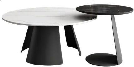 Side Table Living Room Table,Coffee Table Black,Space Saving Furniture,Coffee Table Set Side Tables (Size : B)