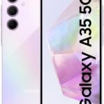 Samsung Galaxy A35 5G 8GB+128GB | Premium Glass Back | 50 MP Main Camera (OIS) | Nightography I International Version DualSim I Unlocked Smart Phone (with GO to Fast Car Charger) (Awesome Lilac)