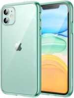 JETech Case for iPhone 11 6.1-Inch, Non-Yellowing Shockproof Phone Bumper Cover, Anti-Scratch Clear Back (Green)