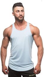 Jed North Men's DRI-FIT Microfiber Bodybuilding Stringer Tank Top Weight-Training Y-Back Racerback