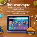 Amazon Fire HD 10 Kids Pro tablet - ages 6-12 | 10.1" brilliant screen, parental controls, slim case | 2023 release, 32 GB, Happy Day