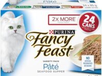 Fancy Feast Seafood Supper Wet Cat Food, Pate Variety Pack 3 Flavours - 85 g Can (24 Pack)