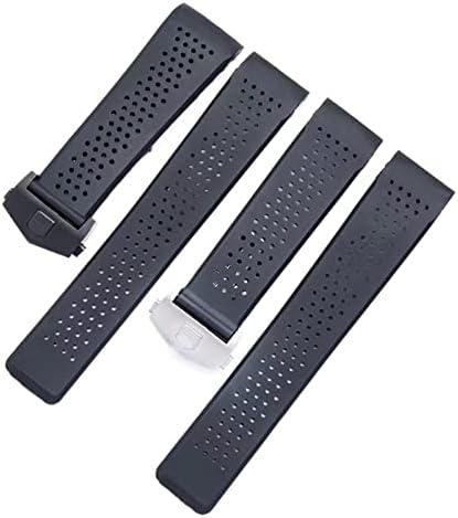 22mm 24mm Watch Bracelet For TAG Strap For HEUER For GRAND For CARRERA For AQUARACER Soft Silicone Wristband Accessories Rubber Watch Band