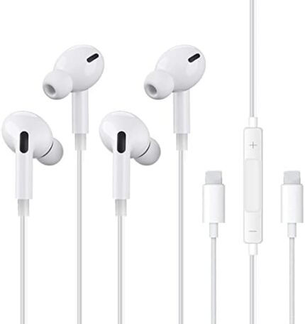 2Pack in-Ear Headphones for All iOS Wired Stereo Sound Headphones for iphone, Earphones Wired Stereo Sound Earbuds Headphones Compatible with iPhone with Microphone and Volume Control