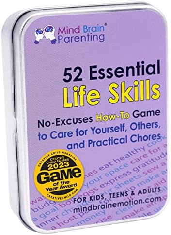 52 Essential Life Skills: No-Excuses Game to Teach Kids, Teens & Adults How to Care for Self & Chores, Practical Solution by Harvard Educator for Responsible Boys, Confident Girls, Happy Family