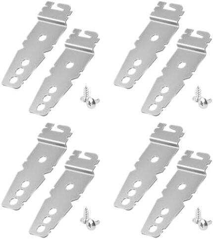 8pcs Dishwasher Mounting Clips, Under Counter Wall Side Mount Bracket, Dishwasher Universal Replacement Part Kit 8269145 Installation Accessories with Screws for GE Whirlpool Samsung LG